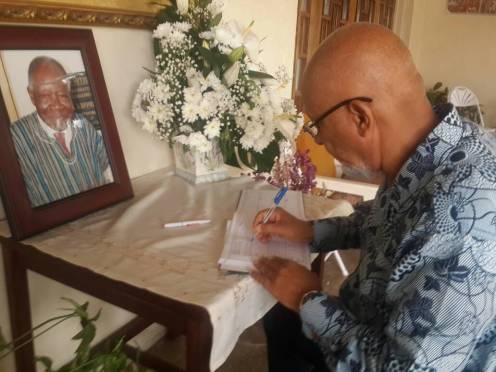 signing the book of condolence